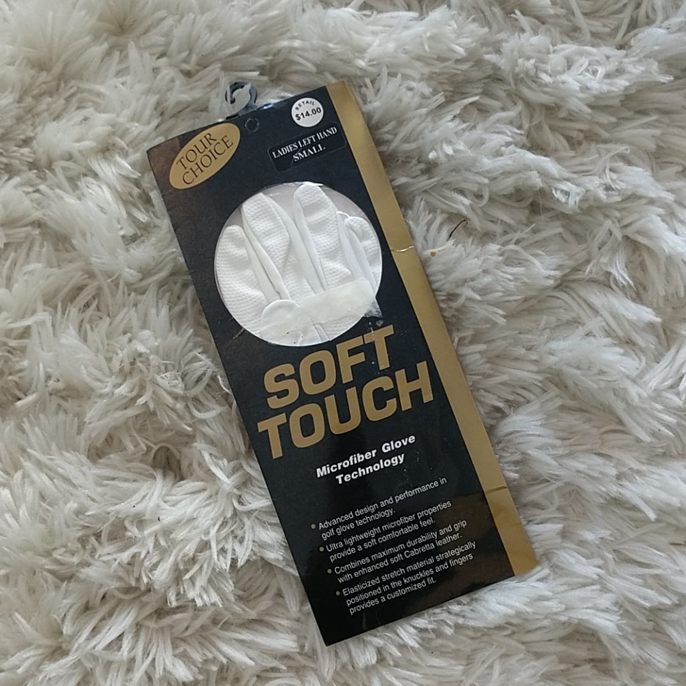 Ladies left hand soft touch golf glove